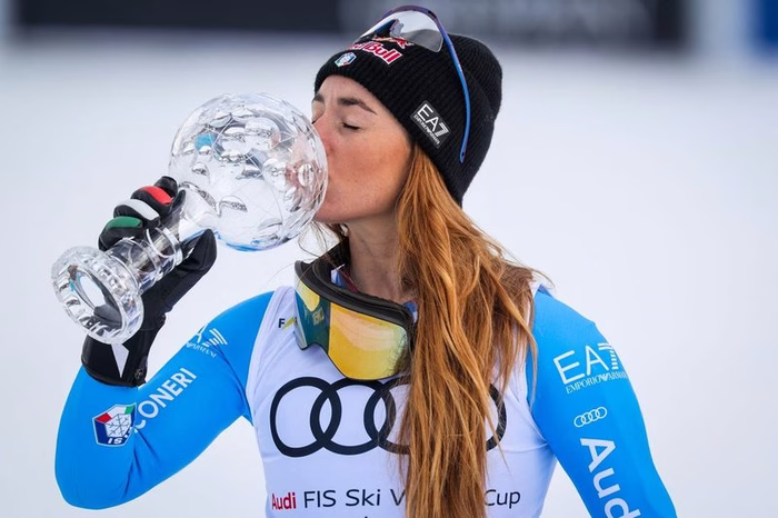 Italy’s Sofia Goggia wins super-G crystal globe as overall World Cup race hots up