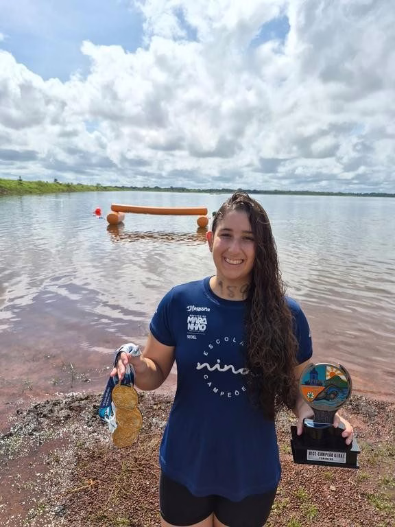 Sofia Duailibe brilha e conquista três ouros na 3ª etapa da Copa Brasil de Águas Abertas