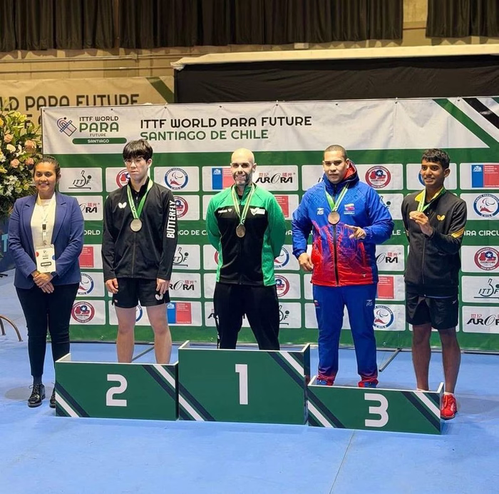 Thiago Gomes vence ouro no Tênis de Mesa Paralímpico no Chile