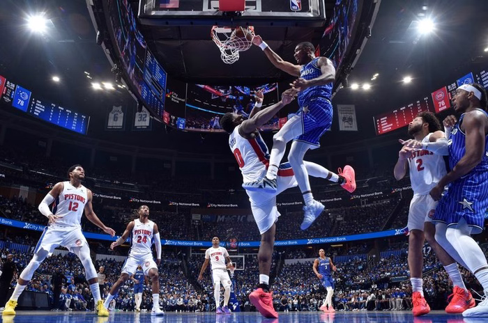 Orlando Magic x Detroit Pistons: Jamal Cain faz enterrada espetacular