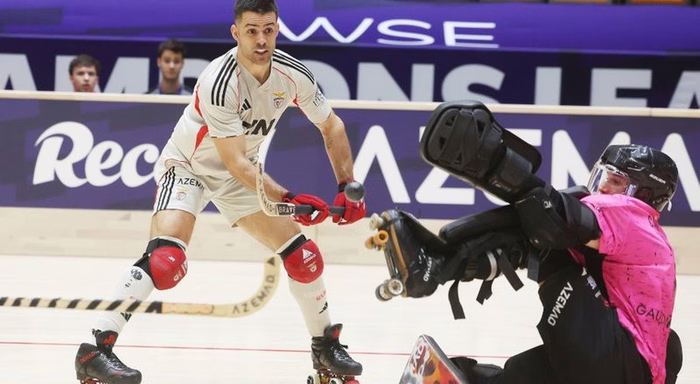 Benfica sofre, mas vence Reus na LC de hóquei em patins