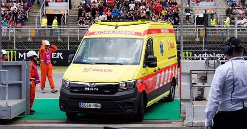 Le pilote de Moto GP vauclusien Johann Zarco victime d'une lourde chute lors du Grand Prix de Catalogne