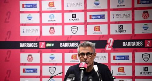 Laval : "L’arbitre s’est trompé", Olivier Frapolli s’insurge après le penalty égalisateur de Rouen