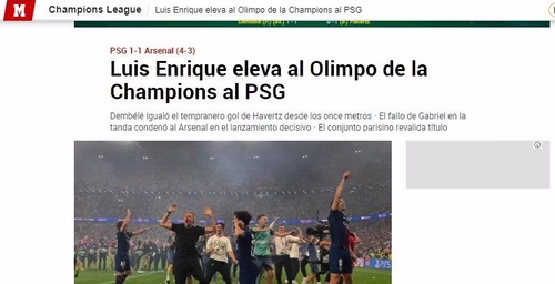 Imprensa europeia coloca Luis Enrique no "olimpo" com terceiro título da Champions League
