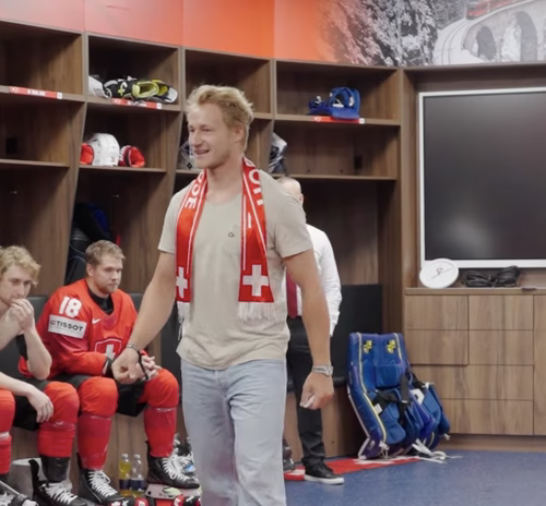 Marco Odermatt motiviert die Nati vor dem Eishockey