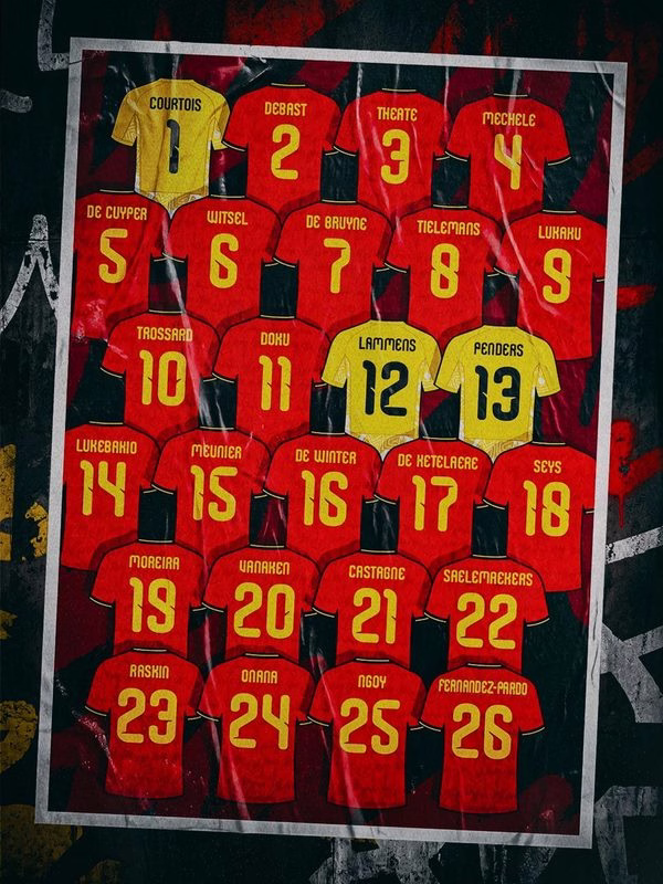 Kevin De Bruyne é o 7, Trossard fica com a 10: a numeração da Bélgica para a Copa do Mundo