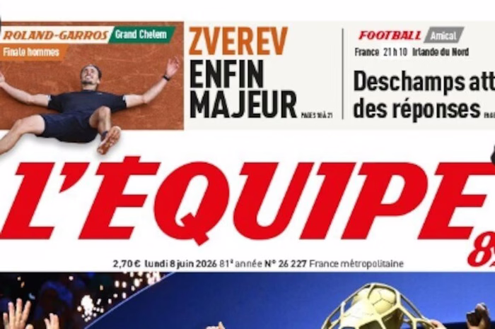 La decisión editorial de L’Equipe tras el título de Zverev en Roland Garros que no olvida las denuncias por maltrato