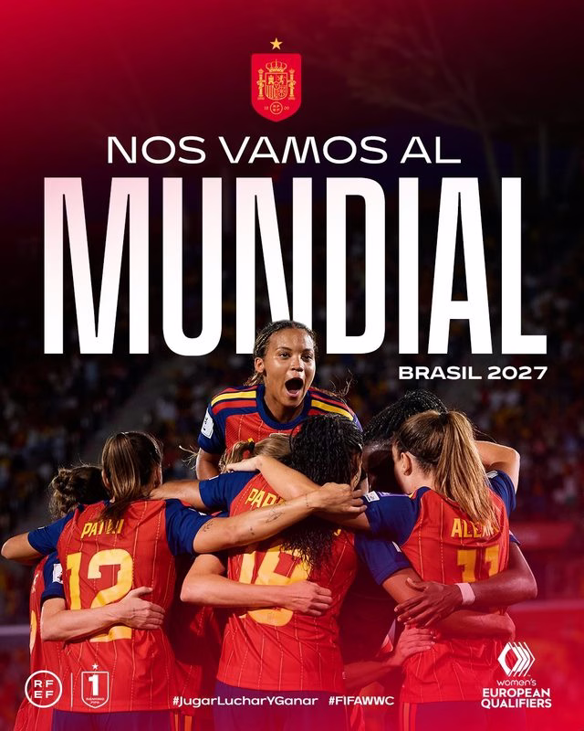 Espanha goleia Islândia e se classifica para Copa do Mundo feminina no Brasil
