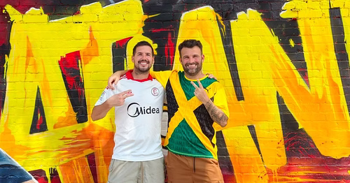 Kato, el sevillista que conquistó Atlanta con su mural de la selección española