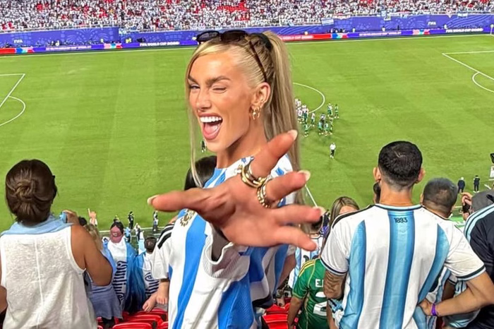 Kelci Rose, la nueva integrante de las mujeres de la Scaloneta, recibió todo el cariño de los hinchas argentinos
