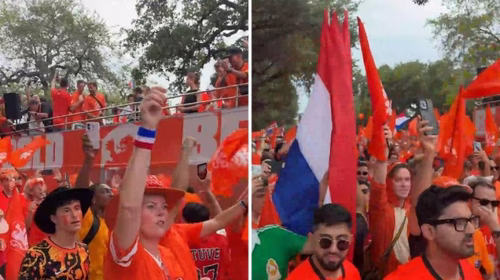 VIDEO Mondiali, Orange Bus e 5mila tifosi al seguito dell'Olanda a Houston