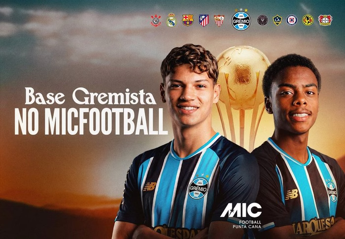 Grêmio participa de torneio sub-16 com Barcelona e Real Madrid