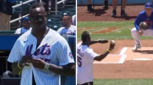 VIDEO Balotelli, dal calcio al baseball: Mario protagonista del primo lancio a New York