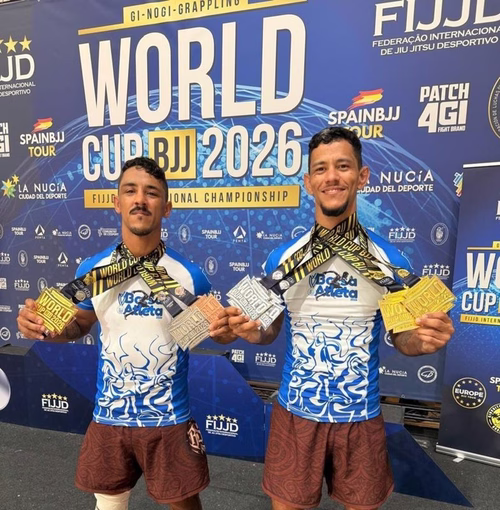 Irmãos pernambucanos conquistam mundial de jiu-jítsu na Espanha
