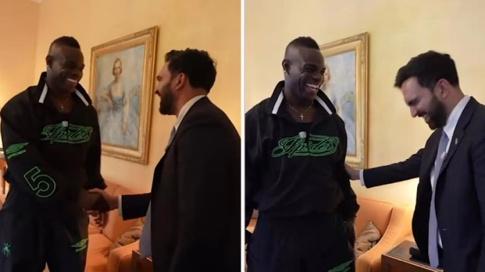 VIDEO Balotelli Mamdani, la battuta del sindaco di New York scatena le risate di Mario
