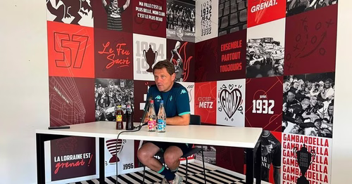 Reprise, mercato, match amical: l'entraîneur du FC Metz, Luc Holtz, fait sa conférence de rentrée pour la saison à venir