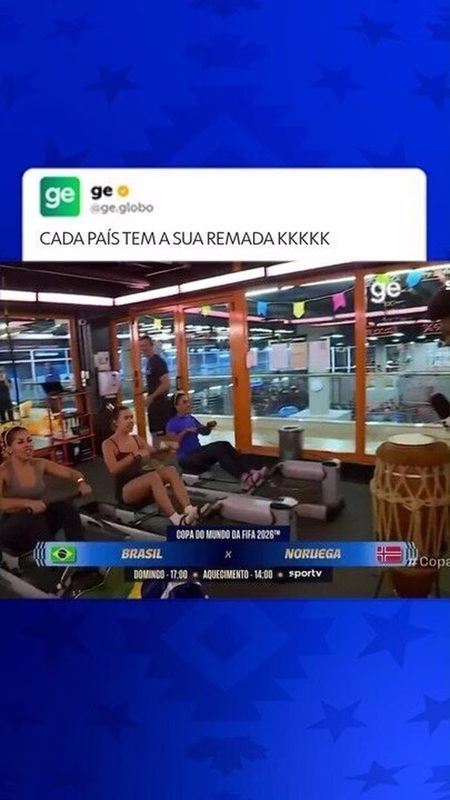 Brasil x Noruega: Torcida faz memes com remada nórdica na Copa