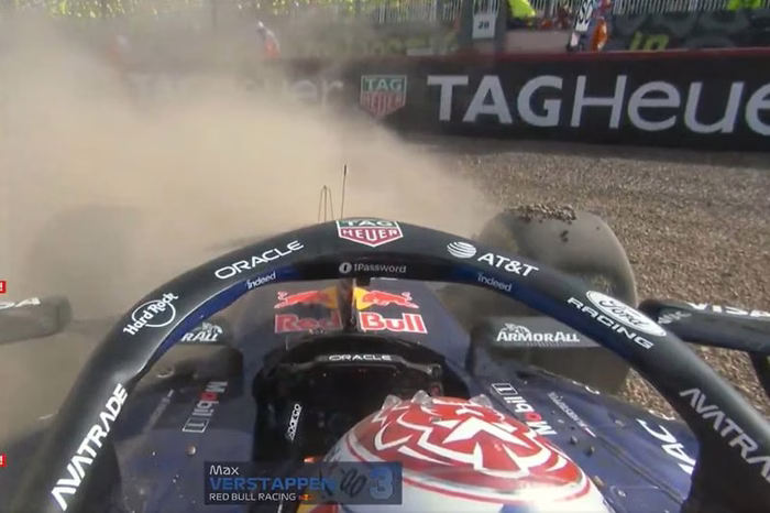 El despiste de Max Verstappen en Silverstone cuando iba tercero a cuatro vueltas del final