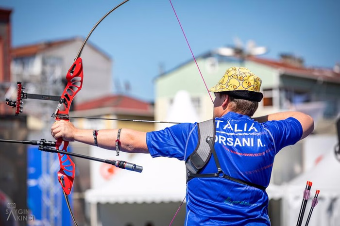 Tiro con l’arco, Borsani e Nespoli protagonisti nel ranking round a Madrid. Fuori ai quarti i terzetti del compound