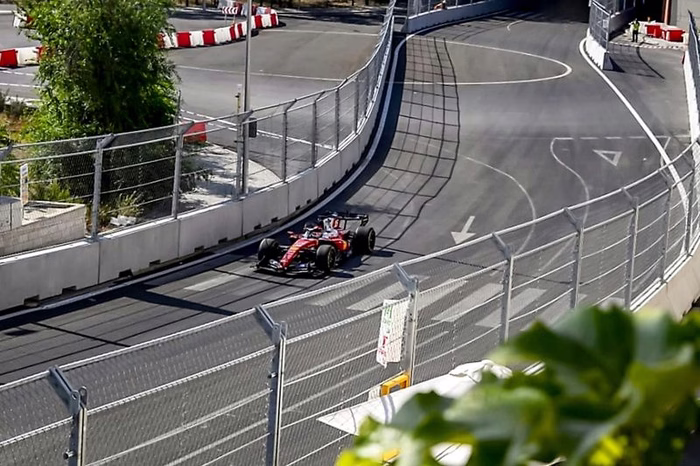 F1: Hamilton e Leclerc concluem dia de filmagem na pista de Madri, que estreia no calendário neste ano