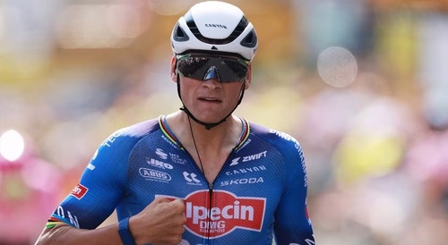 Mathieu van der Poel vence nona etapa da Volta a França