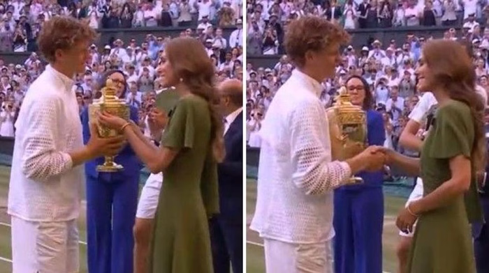 VIDEO Sinner stringe la mano alla Principessa Kate: perché non viola il protocollo Reale