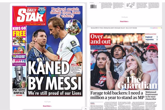 Así se vivió la victoria argentina ante Inglaterra en los medios del exterior
