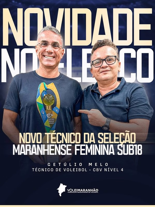 Federação Maranhense de Voleibol anuncia técnico da Seleção Feminina Sub-18