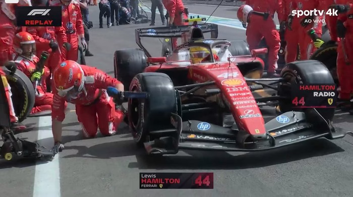 Hamilton atropela mecânico durante pit stop no GP da Bélgica