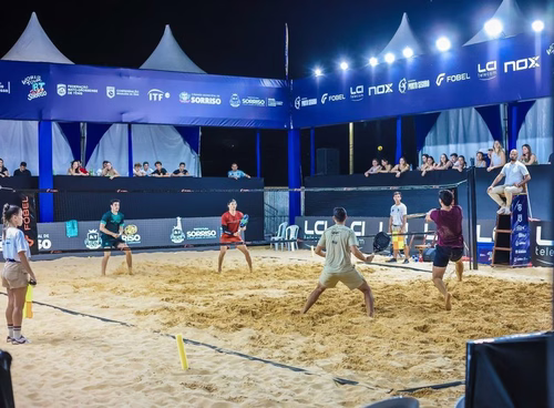 Beach Tennis: Brasil e Itália vencem torneio em Mato Grosso