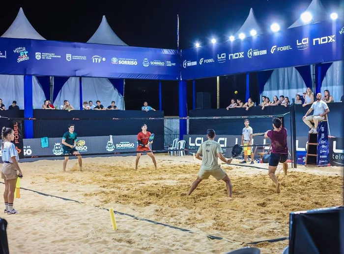 Beach Tennis: Brasil e Itália vencem torneio em Mato Grosso