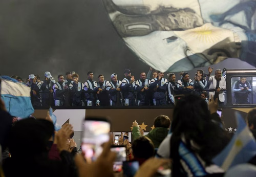 Seleção argentina: recepção na capital tem tapete vermelho e festa
