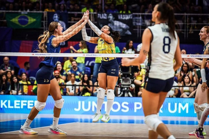 Seleção feminina de vôlei: Brasil joga na VNL e Sul-Americano hoje