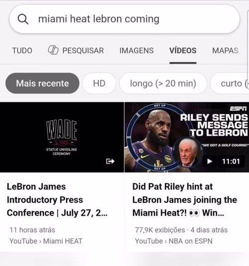 LeBron James: Canal do Miami Heat posta live de apresentação por erro