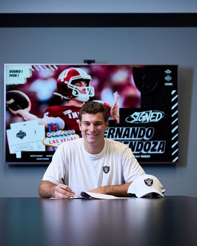 Fernando Mendoza: Raiders assinam contrato de R$ 290 mi com o QB