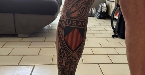 Roussillon, il se fait tatouer le mollet en hommage au club