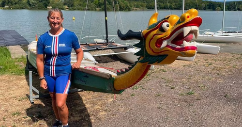 Rencontre avec Christelle Cattin, licenciée du club de Belfort, après les championnats d'Europe de Dragon Boat