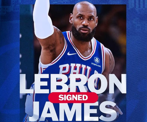 LeBron James é anunciado oficialmente como novo jogador do Philadelphia 76ers