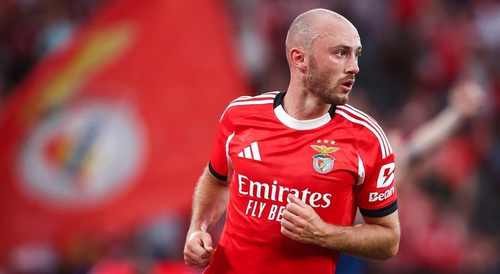 Aursnes e Ivanovic em dúvida para receção do Benfica ao Hearts