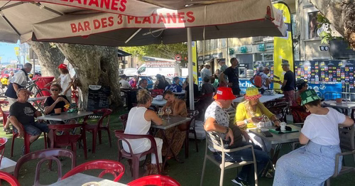 Rhône, les commerçants ont profité du passage de la Grande Boucle