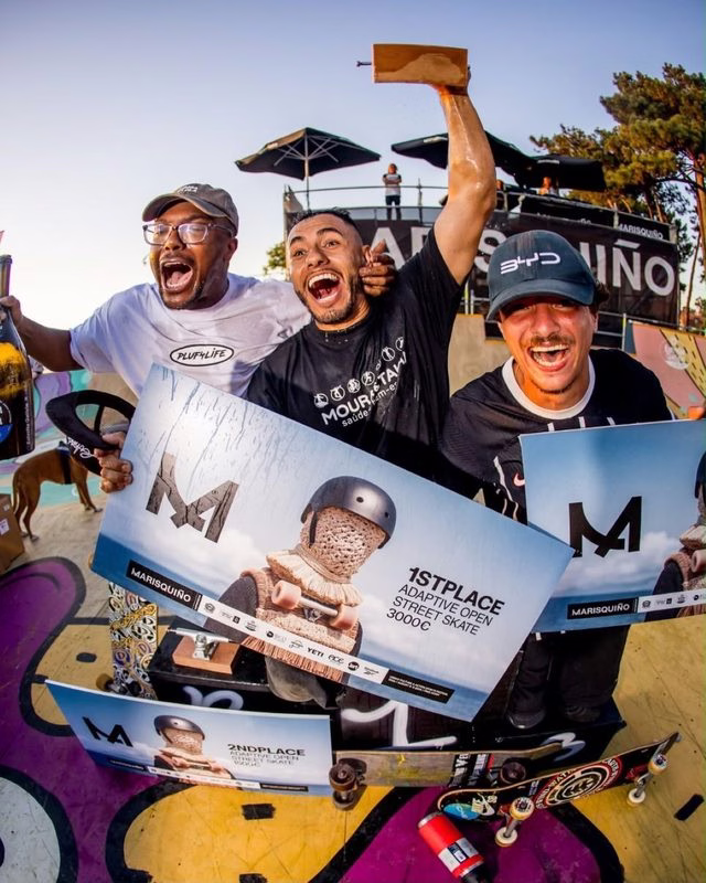 Tony Alves garante a prata em competição de skate na Espanha