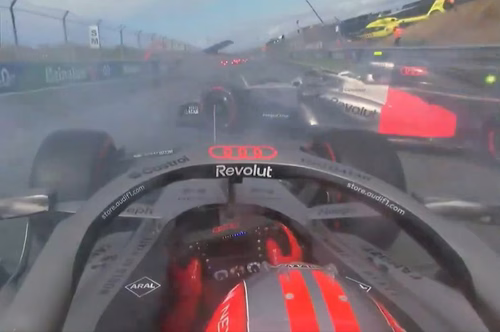 Hulkenberg tem desvio impressionante para evitar batida em Bortoleto