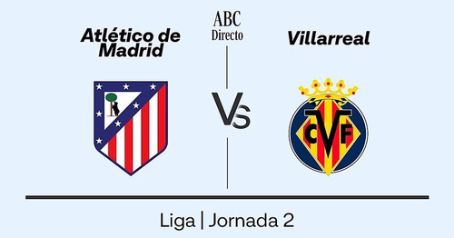 Estadísticas del Atlético de Madrid - Villarreal de la jornada 2 de la Liga