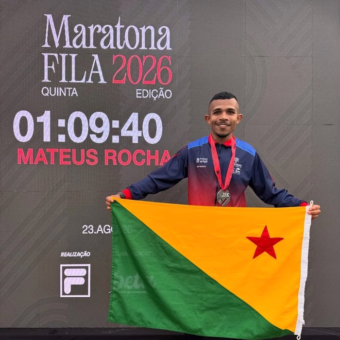 Mateus Silva: Acreano vence os 21 km da Maratona Fila em São Paulo