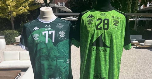 L'USAM Nîmes Gard dévoile ses nouveaux maillots pour la saison de handball 2026