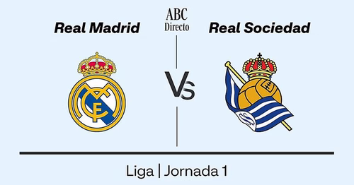 Estadísticas del Real Madrid - Real Sociedad de la jornada 1 de la Liga