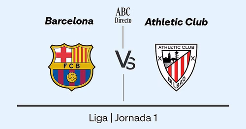 Estadísticas del Barcelona - Athletic de la jornada 1 de la Liga