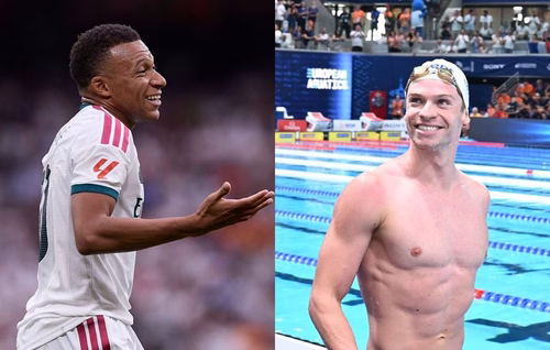 Natation : « Je m’améliore », quand Léon Marchand répond à Kylian Mbappé sur sa gestion de la notoriété
