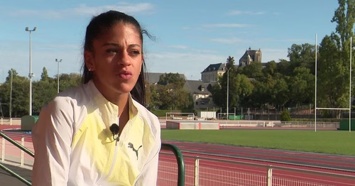 Célia Tabet, seule face au chrono, elle rêve des Jeux olympiques de Los Angeles