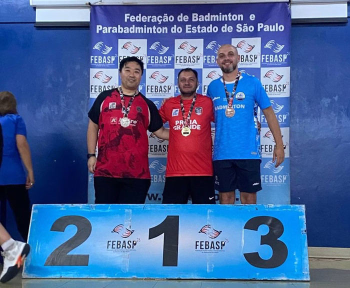 Badminton de Praia Grande estreia com 5 pódios no Paulista